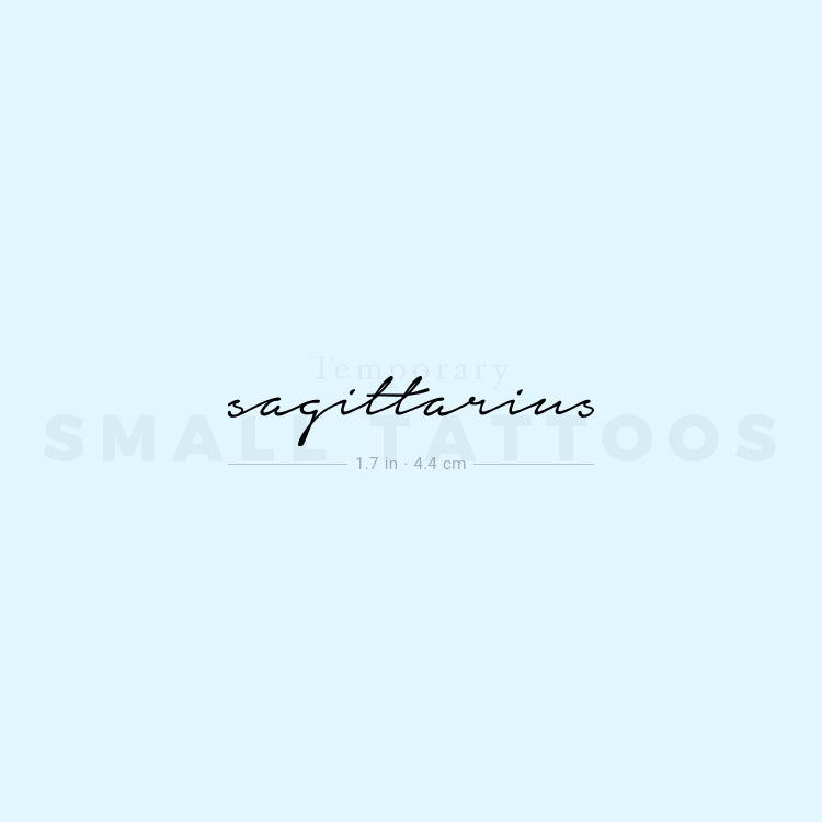 Sagittarius Temporary Tattoo - Set of 3