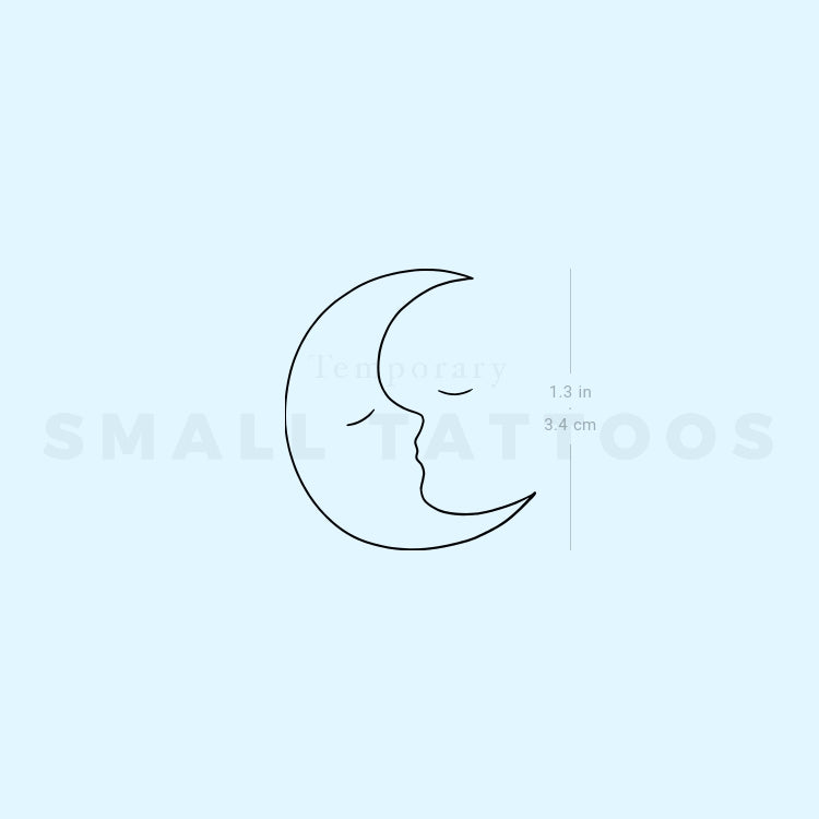 Moon Kiss Temporary Tattoo (Set of 3)