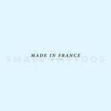 Made In France Temporary Tattoo - Set of 3