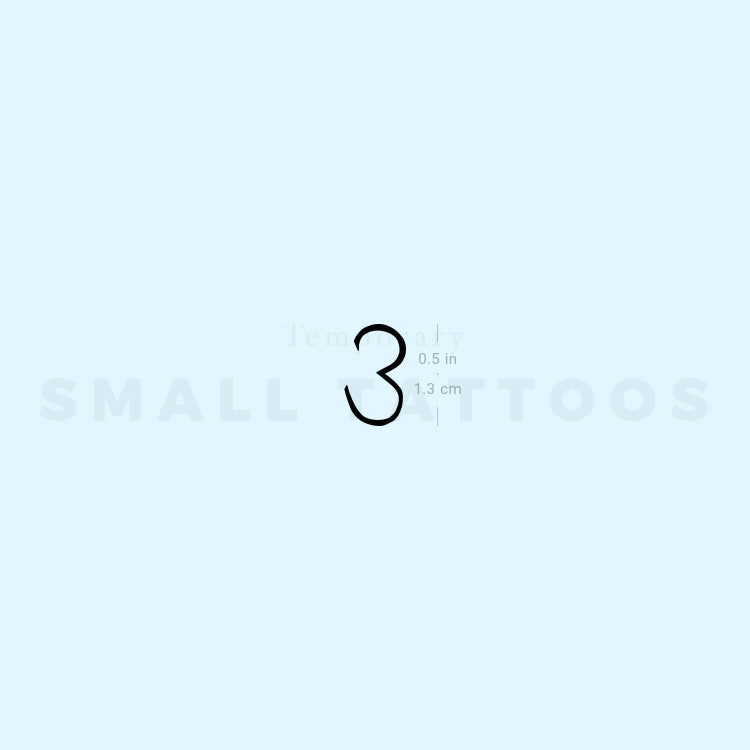 3 Temporary Tattoo - Set of 3