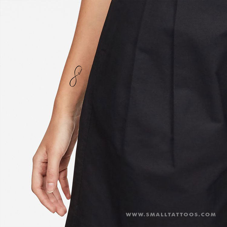 Tatuaje temporal de amor infinito (juego de 3)