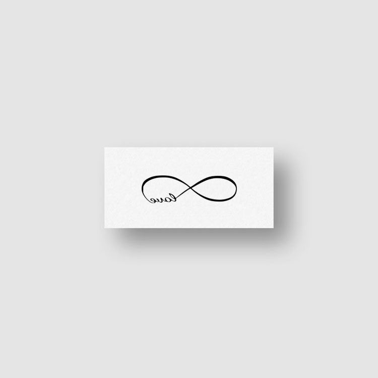 Tatuaje temporal de amor infinito (juego de 3)