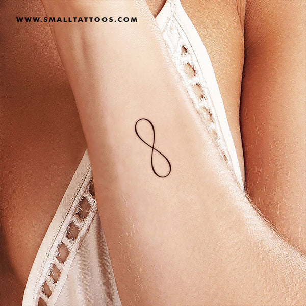 Little side tattoo of a infinity with the name... - Official Tumblr page  for Tattoofilter for Men and Women