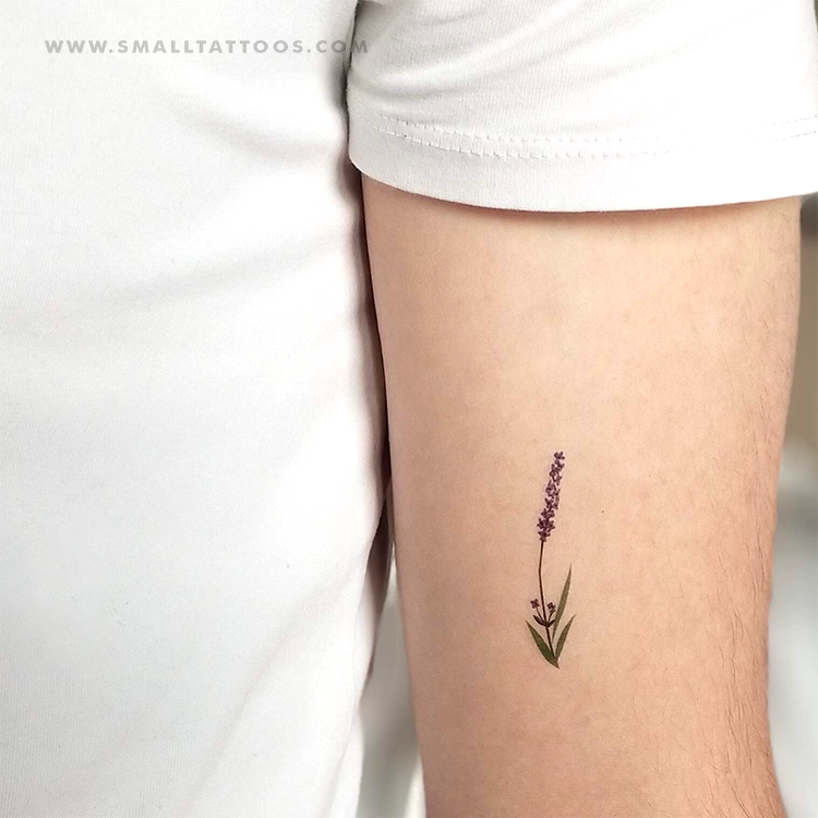 Lavender tattoo meaning for girls and men, photos and sketches
