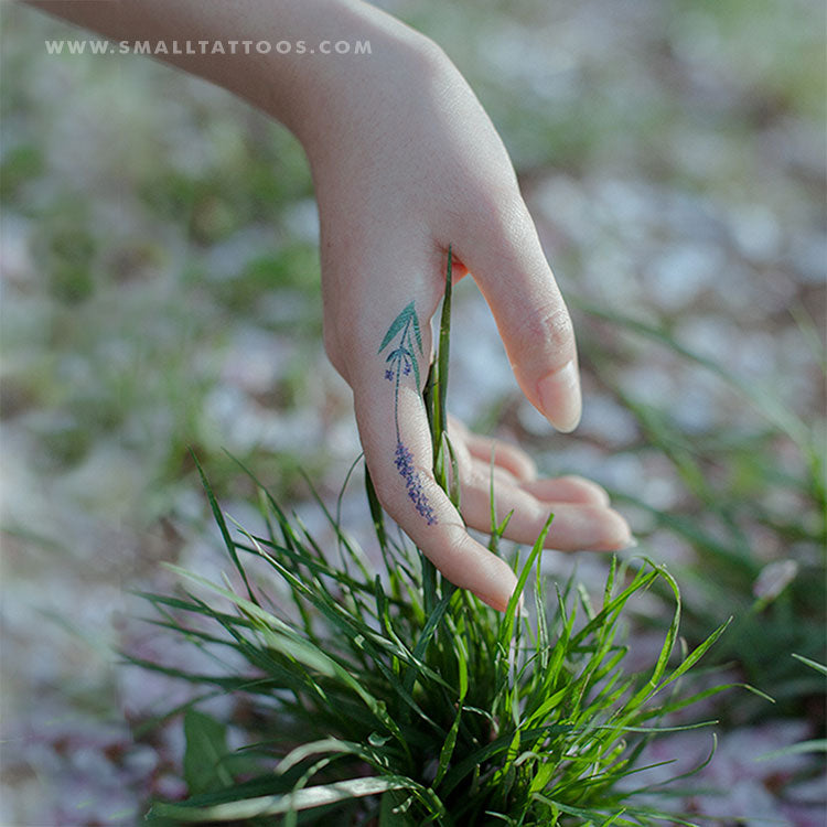 Lavender Temporary Tattoo by Zihee (Set of 3)