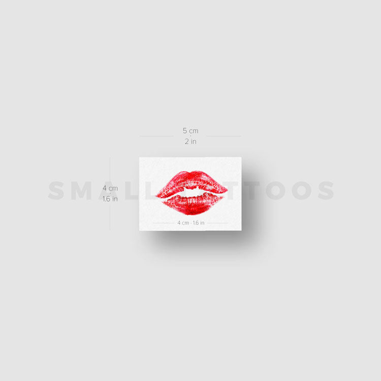 Kiss Mark Temporary Tattoo (Set of 3)