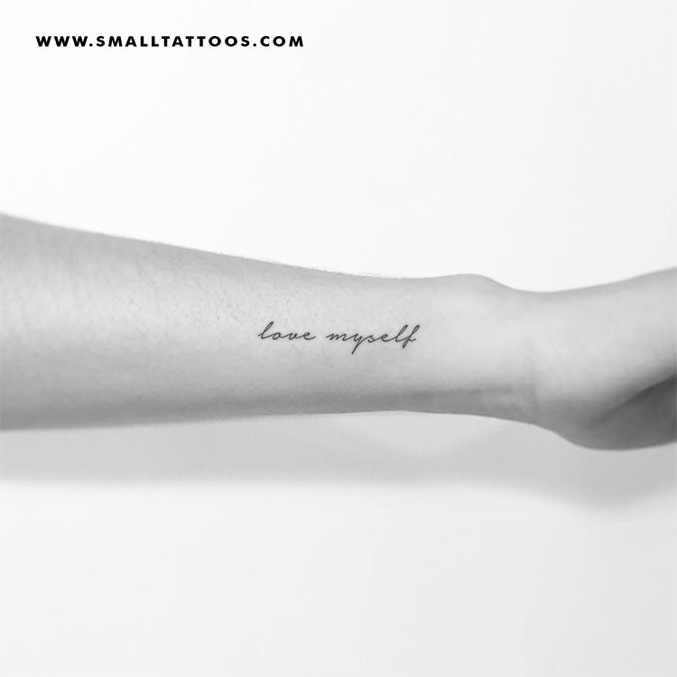 Tatuaje temporal "Love Myself" (juego de 3)