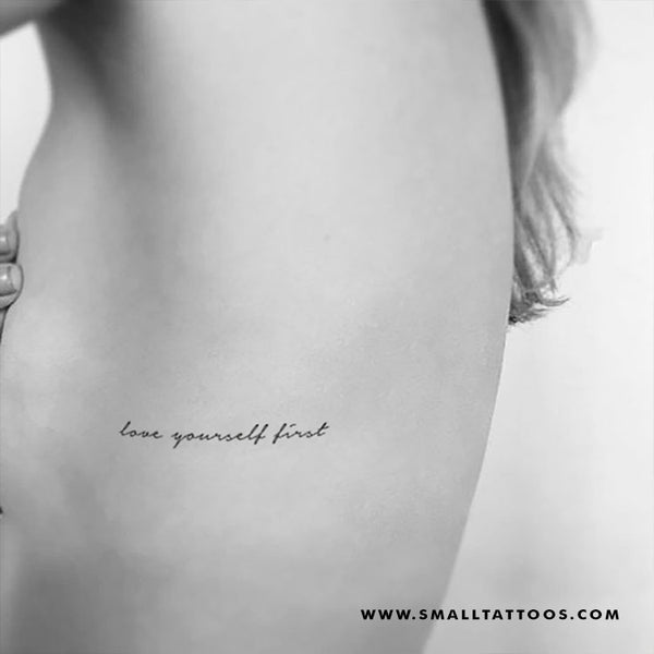Don't Forget To Love Yourself Temporary Tattoo - Set of 3 – Little Tattoos
