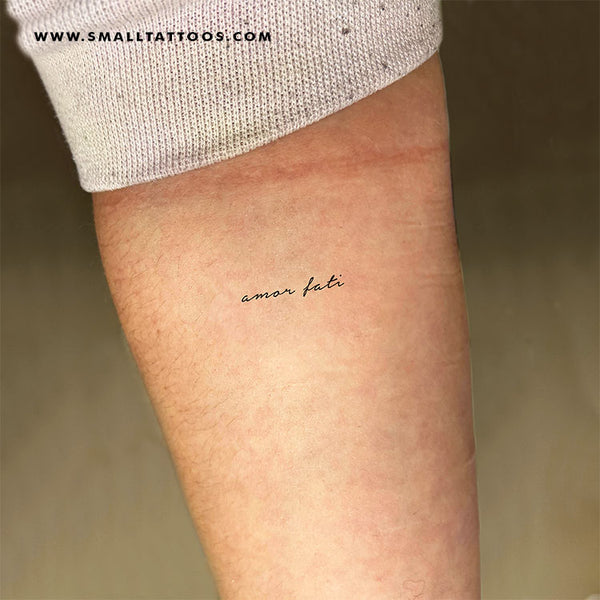 Amor Fati for Teresa Swipe for healed photo provided by the client Tattoo  done moonsharktattoo   crimsonrivertattoo  Instagram