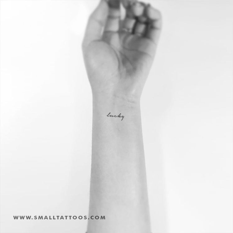 Tatuaje temporal "Lucky" (juego de 3)