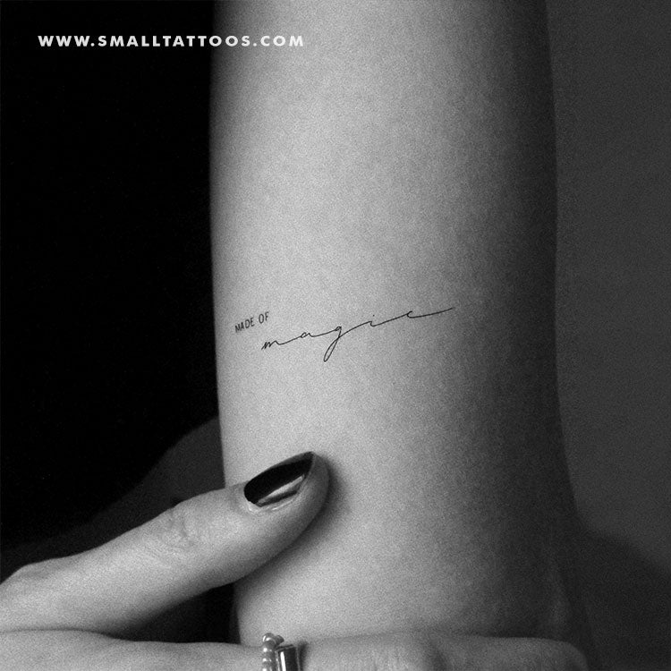 Tatuaje temporal "Made of Magic" de Harmlessberry (juego de 3)