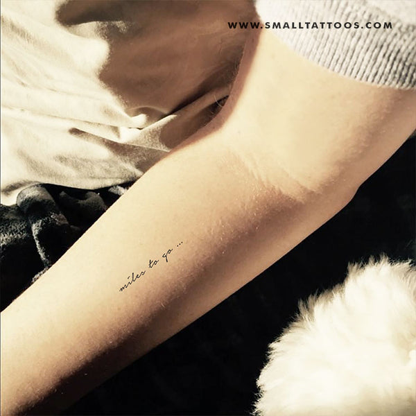 Miles To Go Temporary Tattoo (Set of 3)