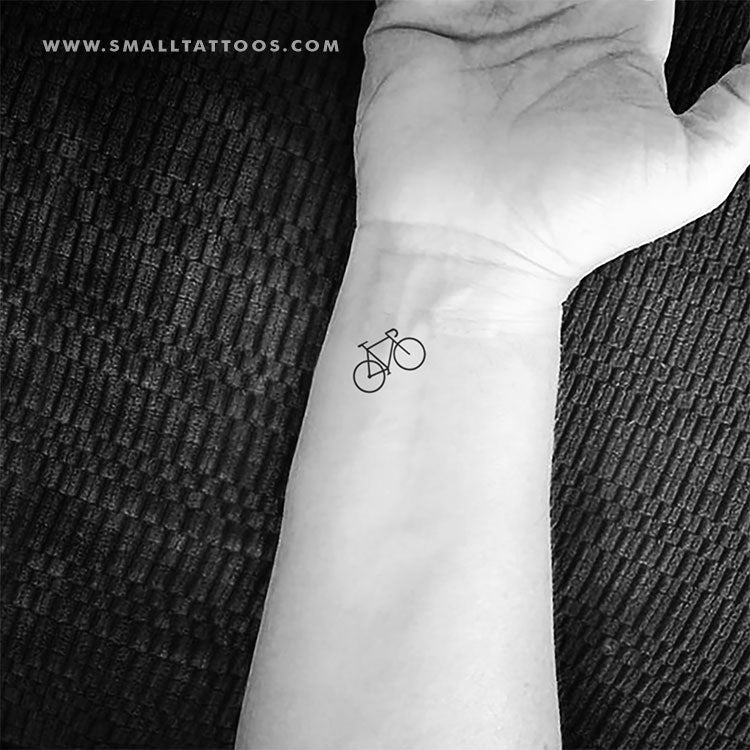 Tatuaje temporal de bicicleta pequeña (juego de 3)