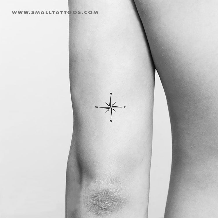 Minimalist Compass Rose Temporary 