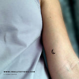 Moon Planetary Symbol Temporary Tattoo (Set of 3)