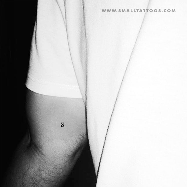 Matching number 3 friendship tattoos on wrists  Friendship tattoos  Matching tattoos Small friendship tattoos