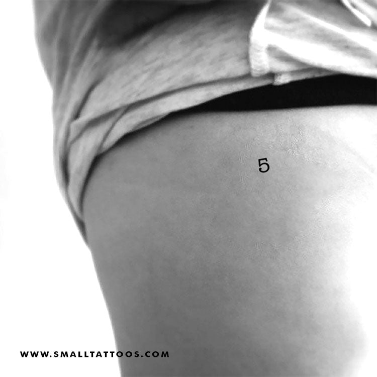0-9 Number Temporary Tattoo (Set of 3)