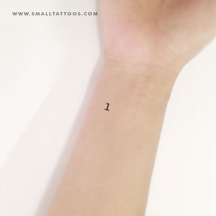Number 1 Temporary Tattoo (Set of 3)