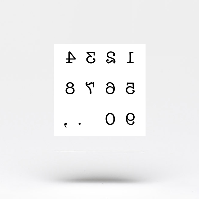 0-9 Number Temporary Tattoo (Set of 3)