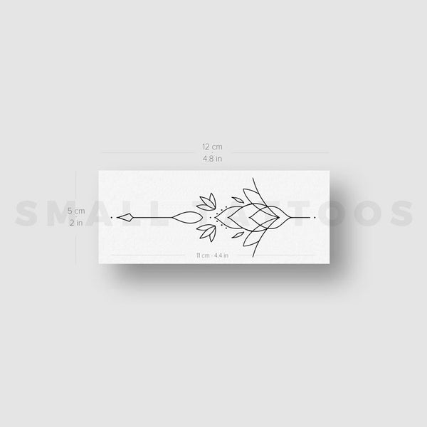 Ornamental Lotus Temporary Tattoo by 1991.ink (Set of 3)