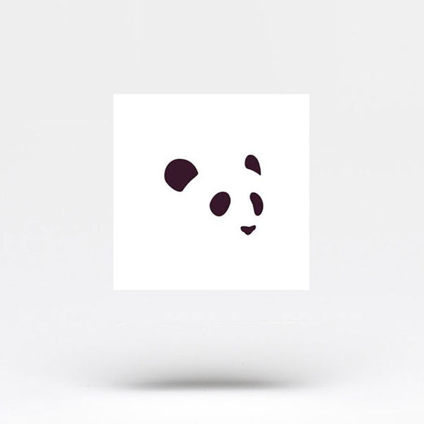 Panda Face Temporary Tattoo (Set of 3)