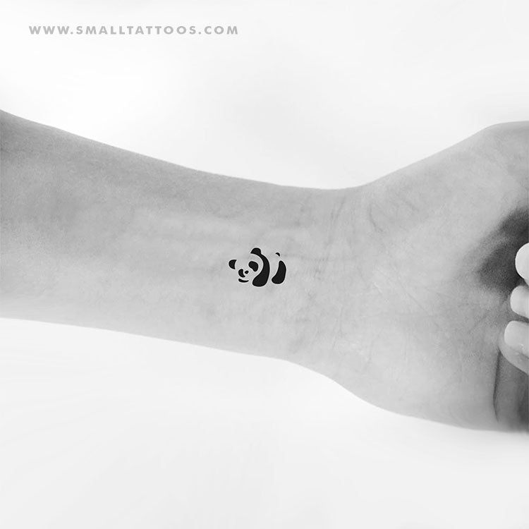 Tatuaje temporal de oso panda (juego de 3)