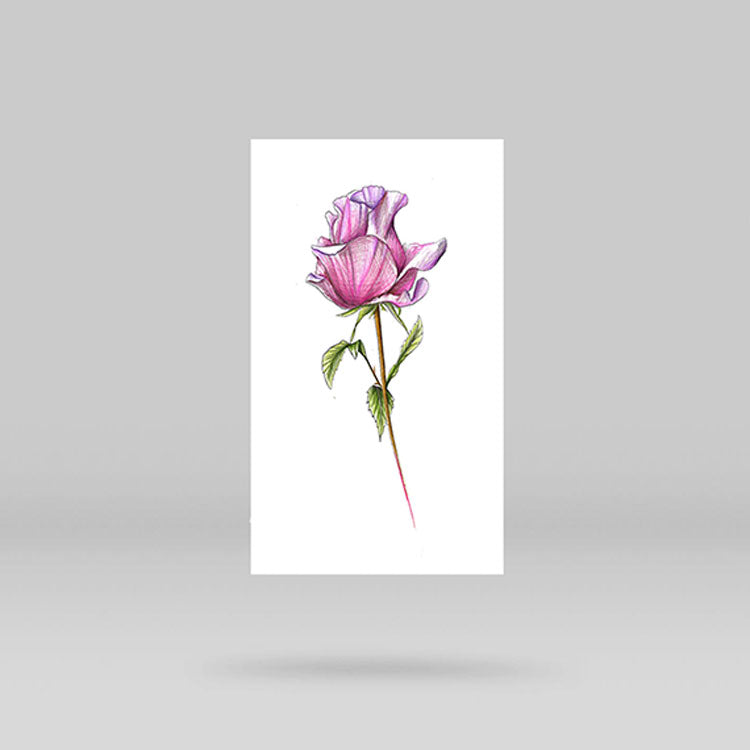 Three Roses Temporary Tattoo Set by Mini Lau (Set of 9)