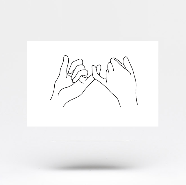 Pinky Promise Temporary Tattoo (Set of 3)