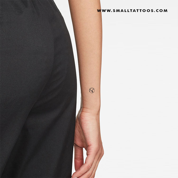 Small Planet Earth (Asia and Oceania) Temporary Tattoo (Set of 3)