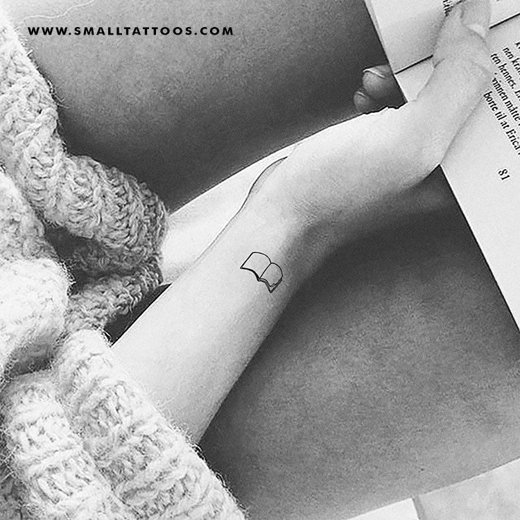 Simple And Elegant Book Tattoo Ideas