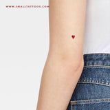 Hearts Suit Temporary Tattoo (Set of 3)