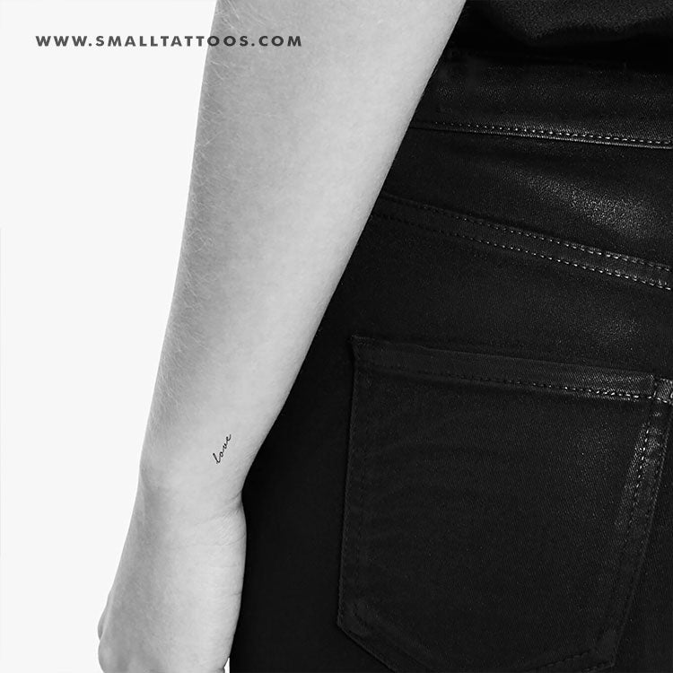Tatuaje temporal "Amor" (juego de 3)