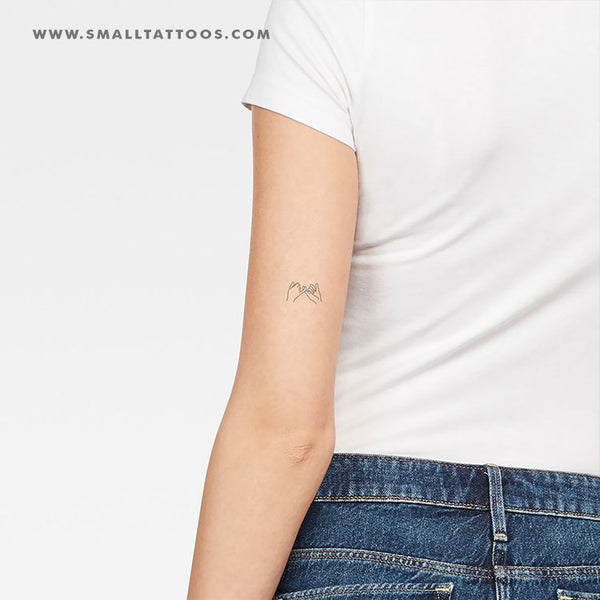 Small Pinky Swear Temporary Tattoo (Set of 3) – Small Tattoos