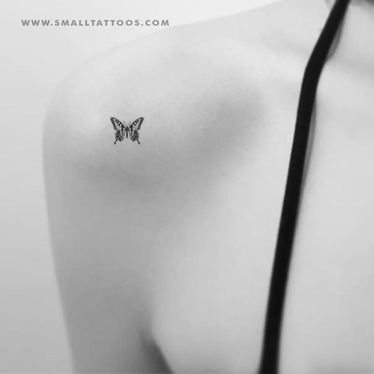 Little Swallowtail Butterfly Temporary Tattoo (Set of 3)