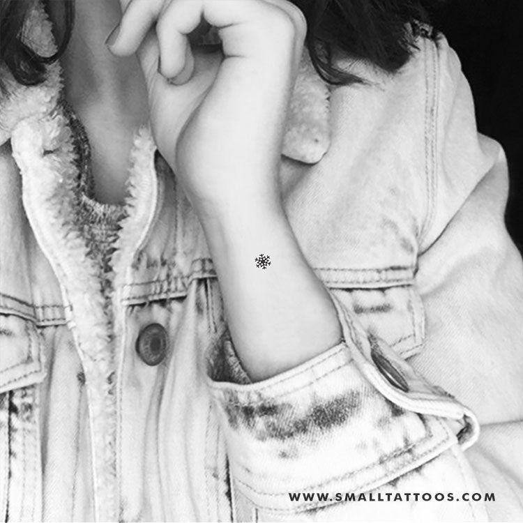 Small Snowflake Temporary Tattoo (Set of 3)