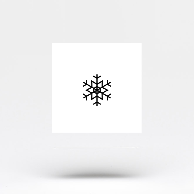 Small Snowflake Temporary Tattoo (Set of 3)