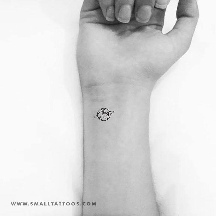 World Travel Temporary Tattoo