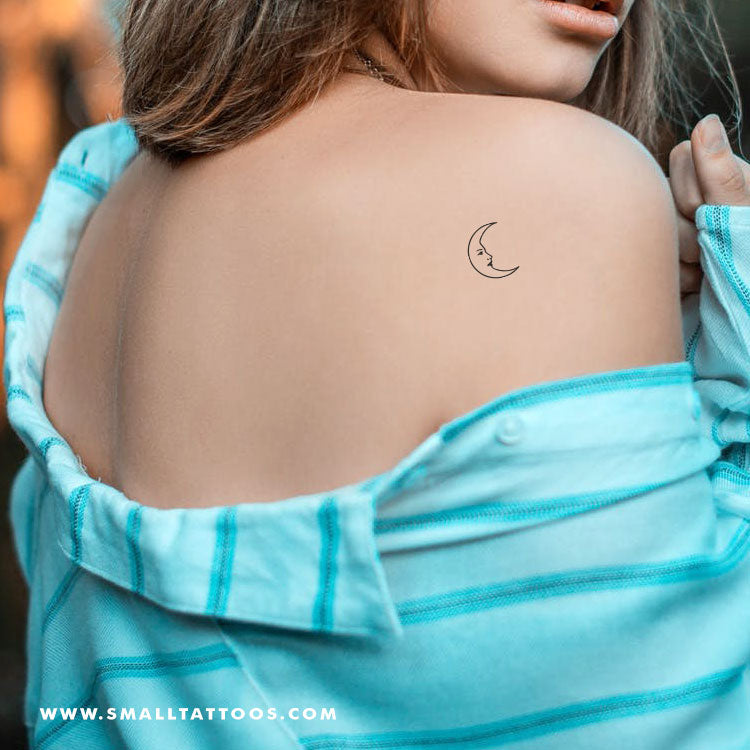 La Luna Crescent Temporary Tattoo (Set of 3)
