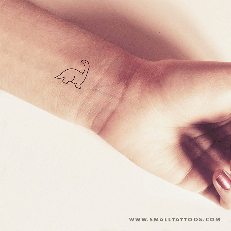 Tatuaje temporal de dinosaurio Diplodocus (juego de 3)