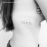If Not Me Who If Not Now When Temporary Tattoo (Set of 3)