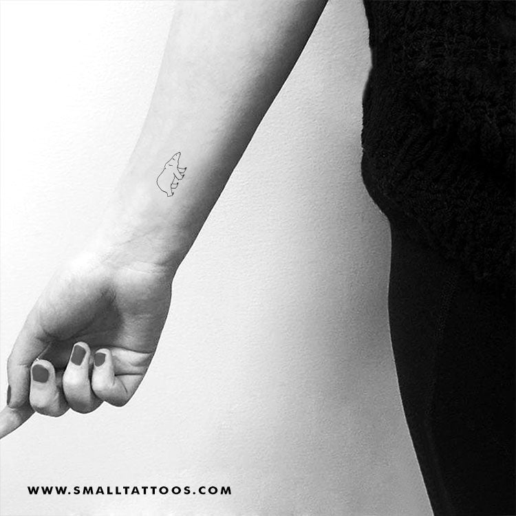 Tatuaje temporal de oso polar (juego de 3)