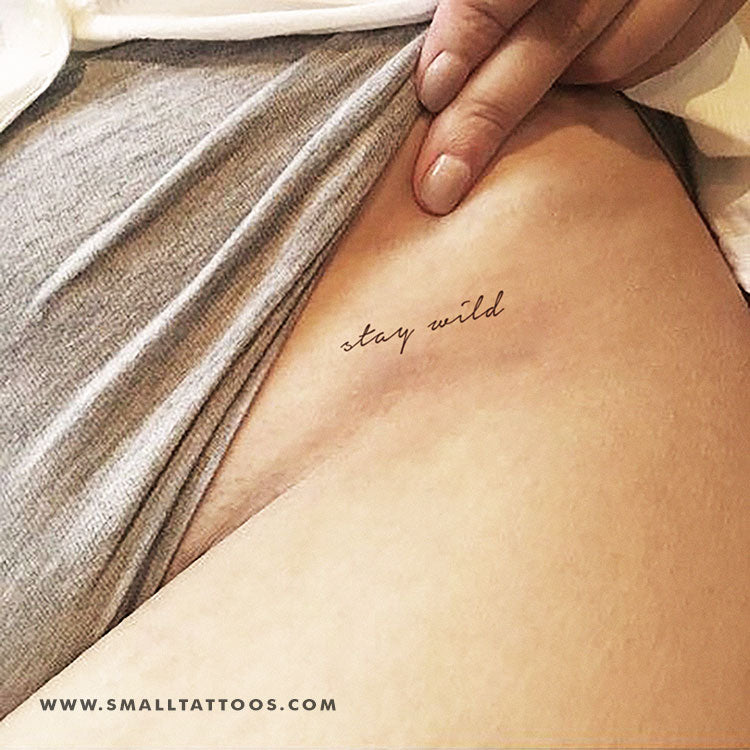Tatuaje temporal "Mantente salvaje" (juego de 3)
