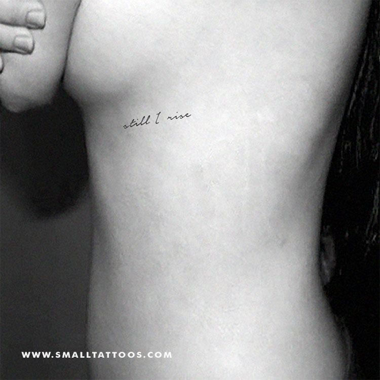Tatuaje temporal "Still I Rise" (juego de 3)