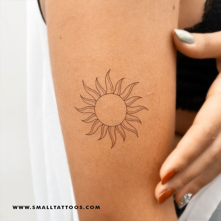Tatuaje temporal de sol de 1991.ink (juego de 3)