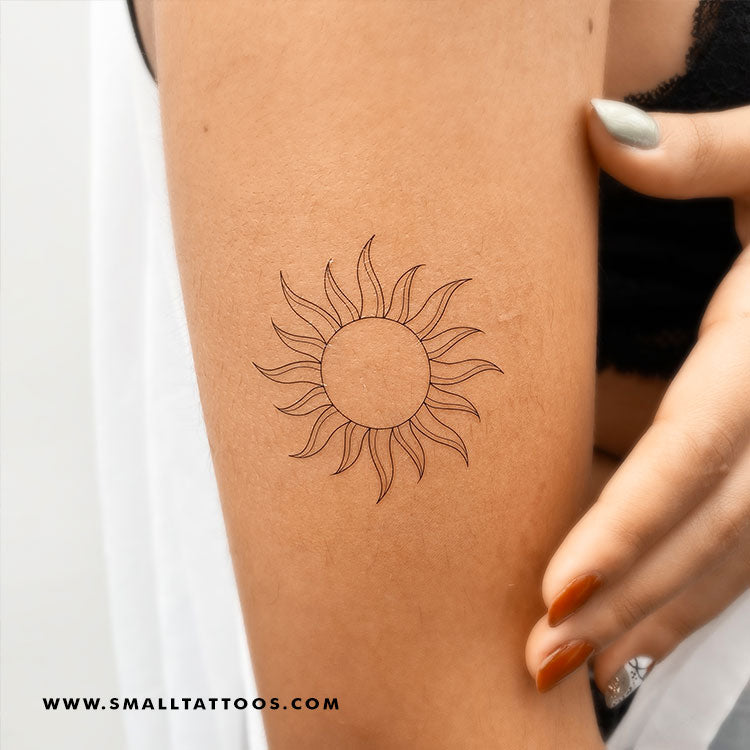 Sun Temporary Tattoo by 1991.ink (Set of 3)