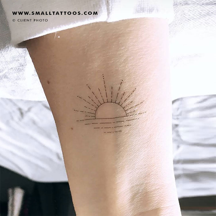 Sunset by Jakenowicz Temporary Tattoo - Set of 3