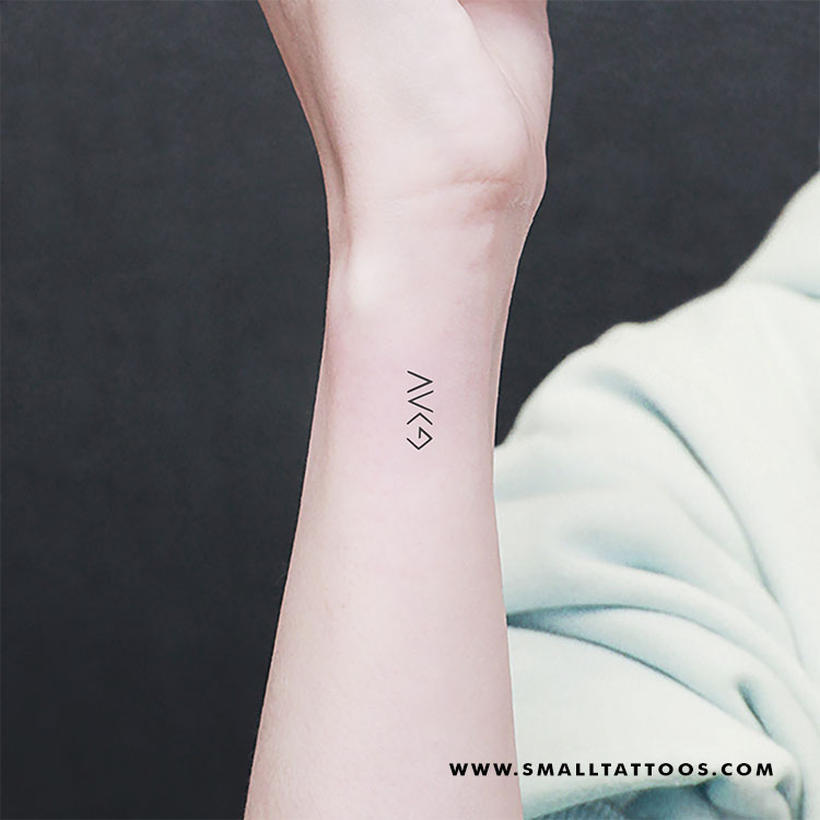 Small God is Greater Than My Highs and Lows Symbol Temporary Tattoo (Set of 3)