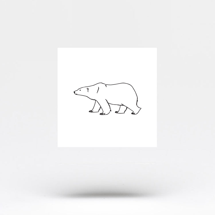 Polar Bear Temporary Tattoo (Set of 3)