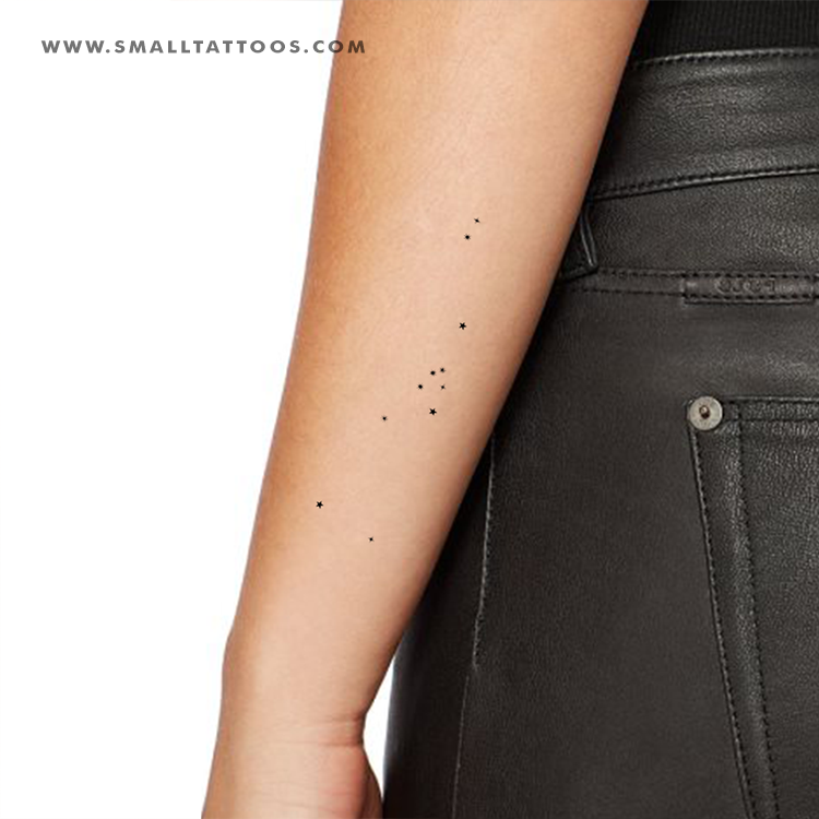 Minimalist Taurus Constellation Temporary Tattoo (Set of 3)