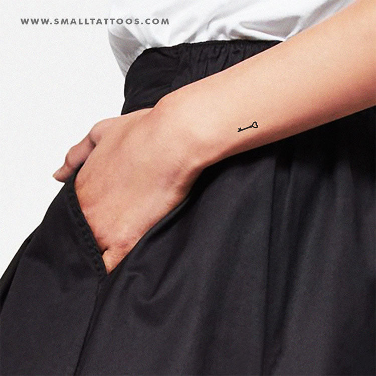 Tatuaje temporal de llave de amor (juego de 3)